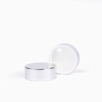 31mm Metal Smooth Shiny Silver Cap