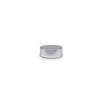 31mm Metal Smooth Shiny Silver Cap