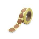 40mm Brown KRAFT Circle Stickers - Roll of 1,000