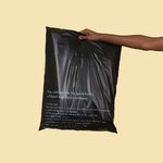 Black Compostable Mailer: X-Large - 455mm (W) x 550mm (H) Pack of 100