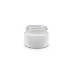 15ml White Round Glass Jar