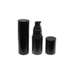 15ml Matte Black PP Airless Serum Bottle with Matte Black Cap