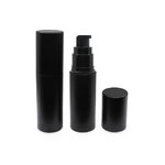 30ml Matte Black PP Airless Serum Bottle with Matte Black Cap