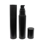 50ml Matte Black PP Airless Serum Bottle with Matte Black Cap