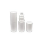 15ml Matte White PP Airless Serum Bottle with Matte White Cap