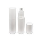 30ml Matte White PP Airless Serum Bottle with Matte White Cap