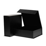Midnight Large Hamper Foldable Rigid Box: 370mm (W) x 370mm (L) x 130mm (D) - Carton of 25