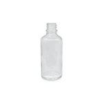 Clear 50ml T/E Boston Round Glass Bottle (18mm neck)