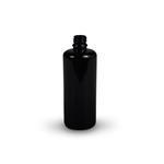 Black (Violet) Boston Round Tamper-Evident Glass Bottles