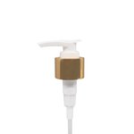 Lotion Pump Shiny Gold 24mm (410 neck) Pop-Up Lock