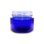 100ml Cobalt Blue Round Glass Jar