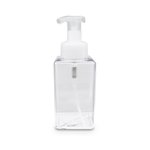 450ml Clear Square Foaming Bottle with Clear Natural Pump