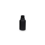 Matte Black 15ml T/E Boston Round Glass Bottle (18mm neck)