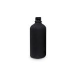 Matte Black 100ml T/E Boston Round Glass Bottle (18mm neck)