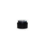 30ml Matte Black Round Glass Jar