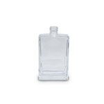 Clear 100ml Rectangular Glass Bottle (18mm neck)