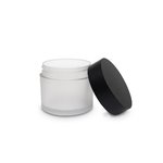 50ml Frosted Thick PET Jar with Matte Black Cap and Caska Seal
