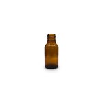 Amber 15ml T/E Boston Round Glass Bottle (18mm neck)