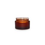 30ml Frosted Amber Round Glass Jar