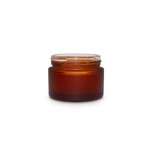 50ml Frosted Amber Round Glass Jar