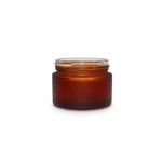 50ml Frosted Amber Round Glass Jar