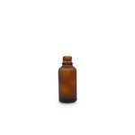 Frosted Amber 30ml T/E Boston Round Glass Bottle (18mm neck)