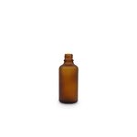 Frosted Amber 50ml T/E Boston Round Glass Bottle (18mm neck)