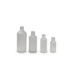 Frosted Round Tamper-Evident Glass Bottles