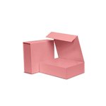 Pink Small Foldable Rigid Box : 220mm (W) x 203mm (L) x 70mm (D) - Carton of 25