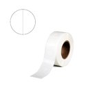 15mm Dia. T/E Circle Stickers + Perforation - Roll of 2,000