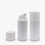 30ml White Alba Airless Serum Bottle (with Cap)