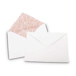 Nude Pattern Lined Paper Envelopes C5: 229mm (W) 162mm (H) + 90mm Flap - Pack of 50