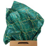 Geometric Teal Tile Tissue Paper - 500 Sheets