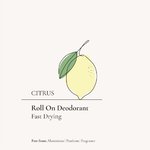 1L Refill Citrus Roll-On (Fast Drying) Deodorant