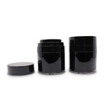 50ml Black Airless Jar (with cap)