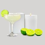 200g Margarita Daze Soy Blend Candle in Matte White Glass Jar