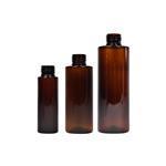 Amber PET Square Shoulder Bottles (410 neck)