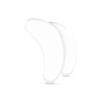 Cream Spatula Curved CLEAR Plastic MINI (Pack of 50)
