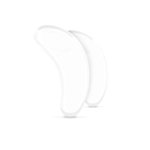 Cream Spatula Curved CLEAR Plastic MINI (Pack of 50)