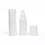 100ml White PET Bottle with White Fine Atomiser and Cap