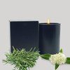200g Lemon Myrtle and Tea Tree Soy Blend Candle in Matte Black Glass Jar