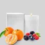 200g Berries and Mandarin Soy Blend Candle in Matte White Glass Jar