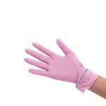 Pink Small Powder Free Nitrile Glove Set - 100pcs