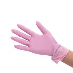 Pink Medium Powder Free Nitrile Glove Set - 100pcs