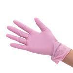 Pink Powder Free Nitrile Glove Set