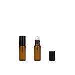 5ml Roll On Amber Bottle with Black Cap