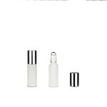 5ml Roll On Frosted Bottle with Shiny Silver Cap