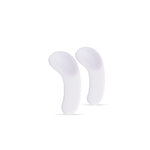 Cream Spatula Curved WHITE Plastic MICRO 41mm (L) (Pack of 50)