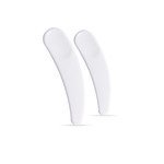 Mini Cream Spatula Curved - White