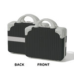 Mini Suitcase - Black with Silver